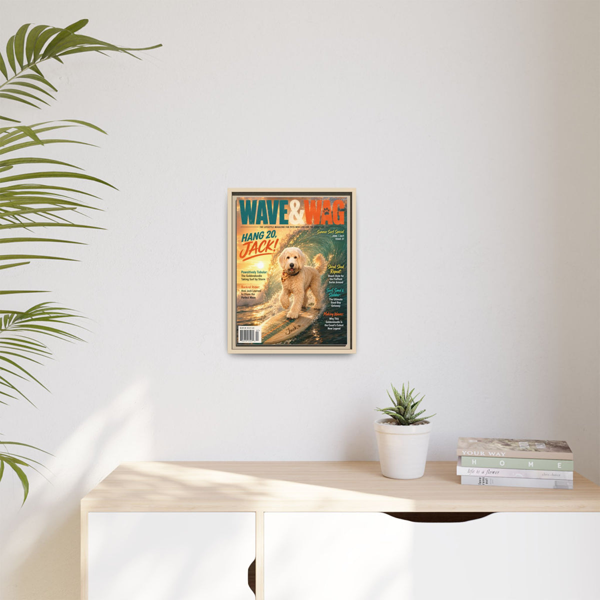 Wave & Wag Custom Pet Framed Canvas