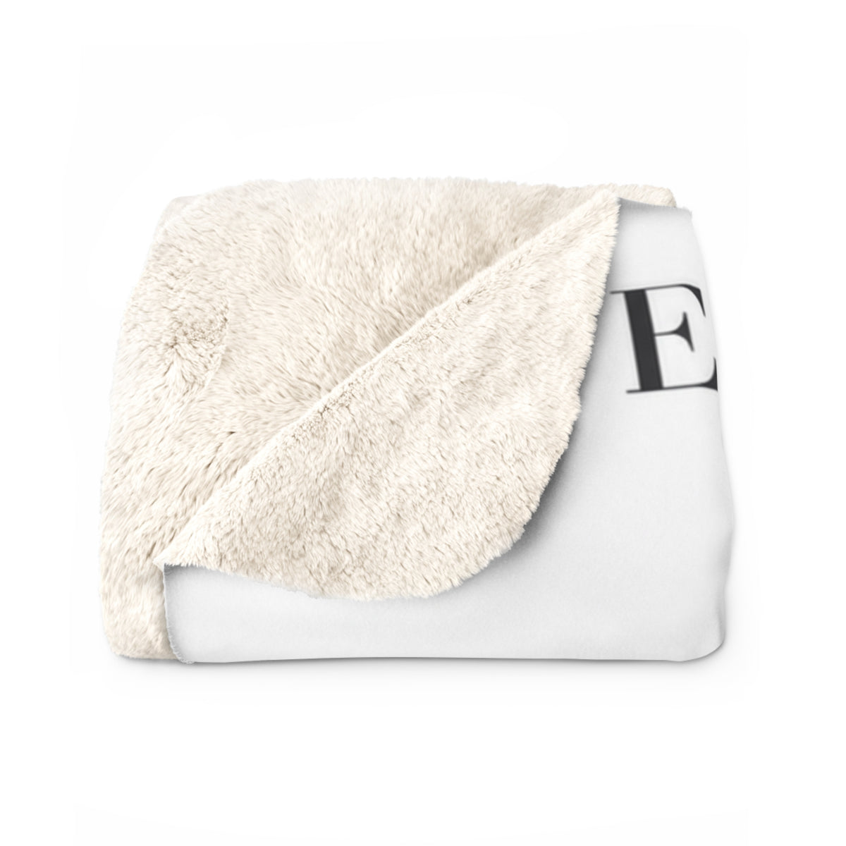 Modern Portrait Custom Pet Sherpa Blanket