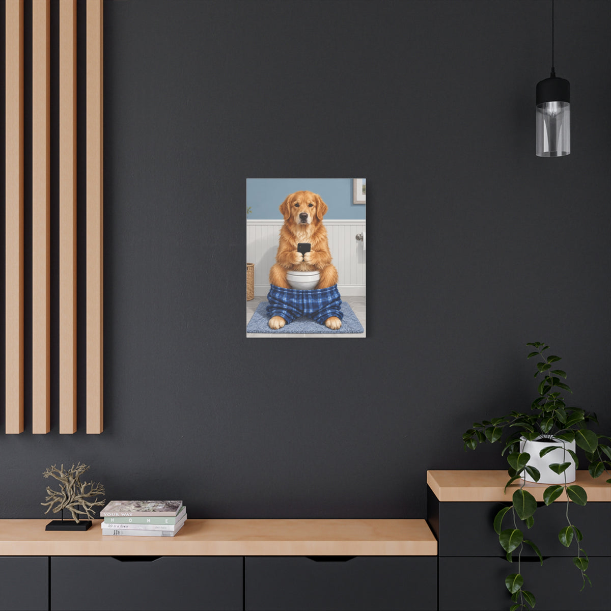 Sit & Scroll Custom Pet Canvas