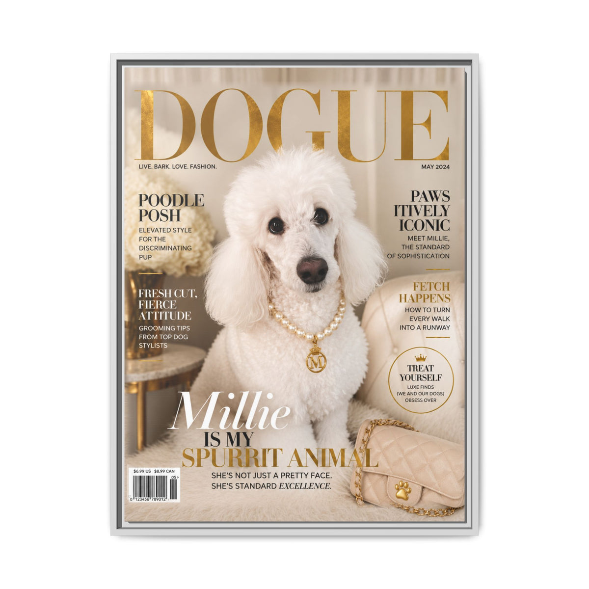Dogue Custom Pet Framed Canvas