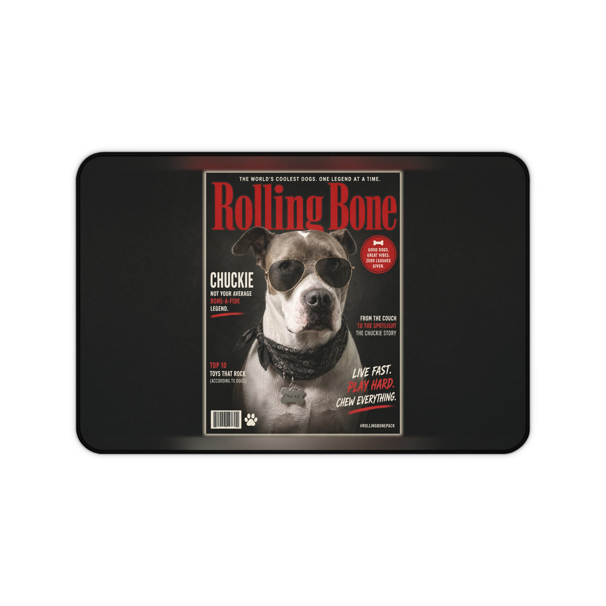 Rolling Bone Magazine Custom Pet Desk Mat