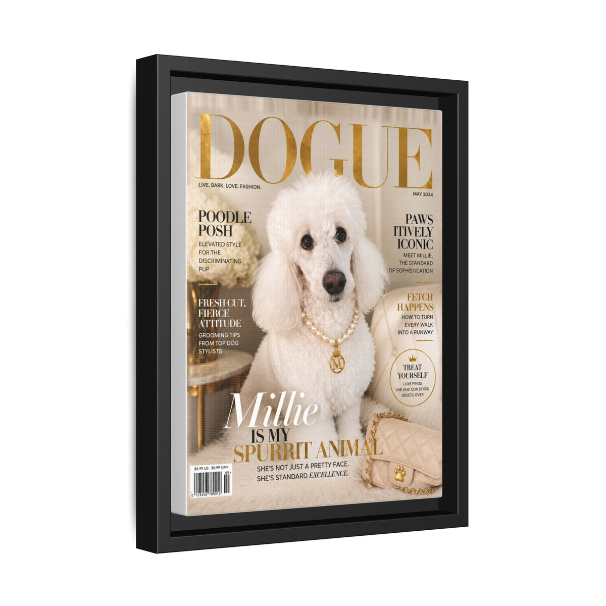 Dogue Custom Pet Framed Canvas