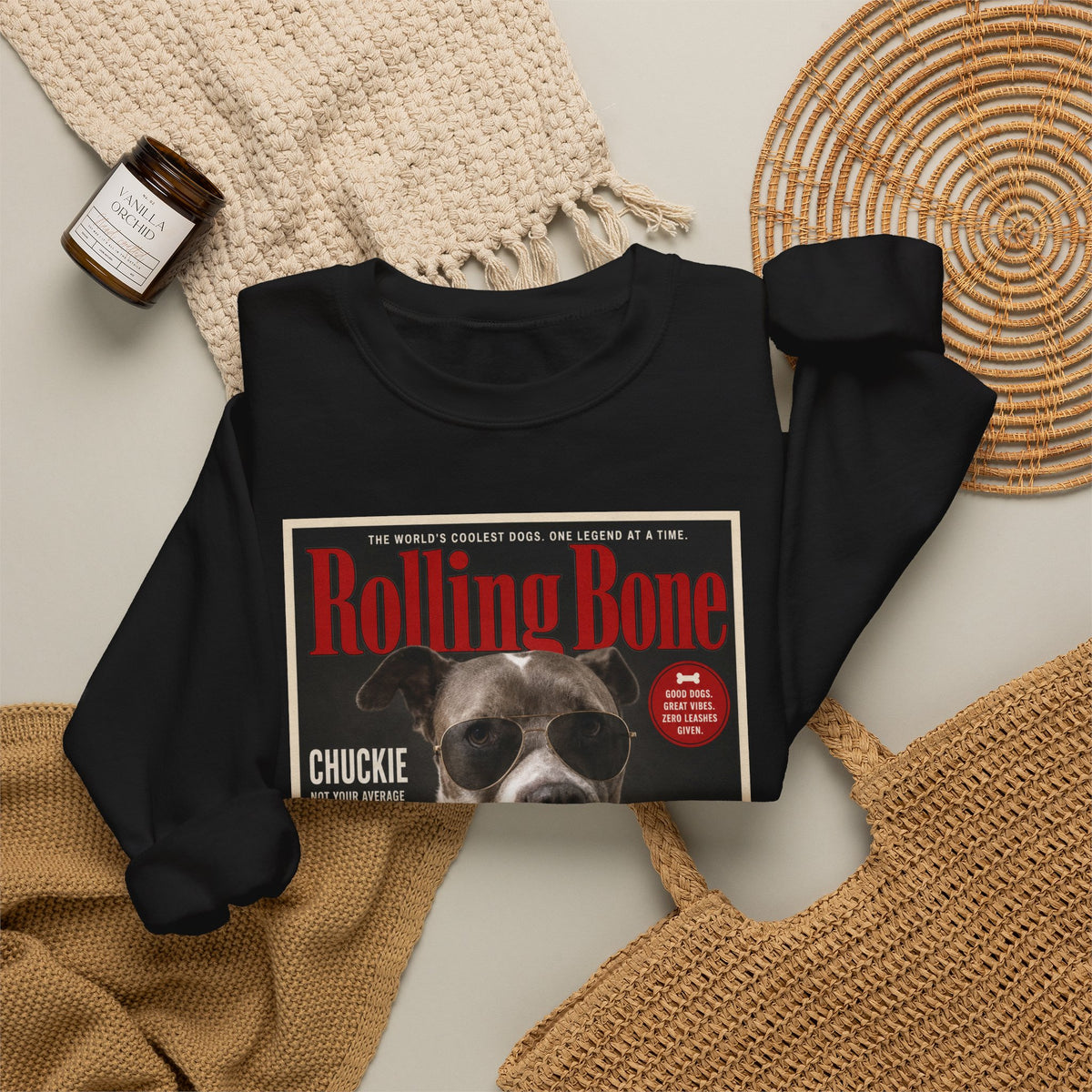 Rolling Bone Magazine Custom Pet Crewneck