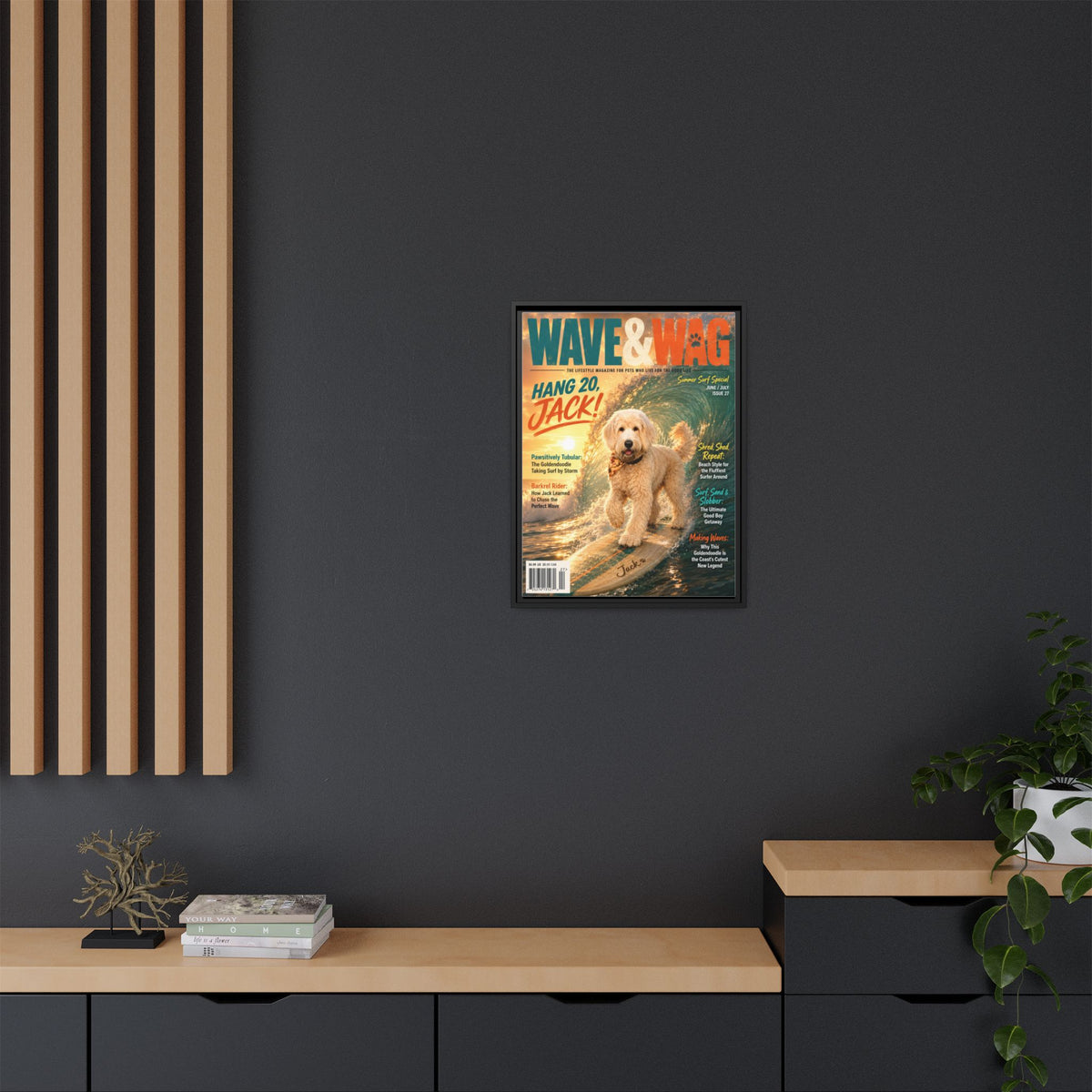 Wave & Wag Custom Pet Framed Canvas