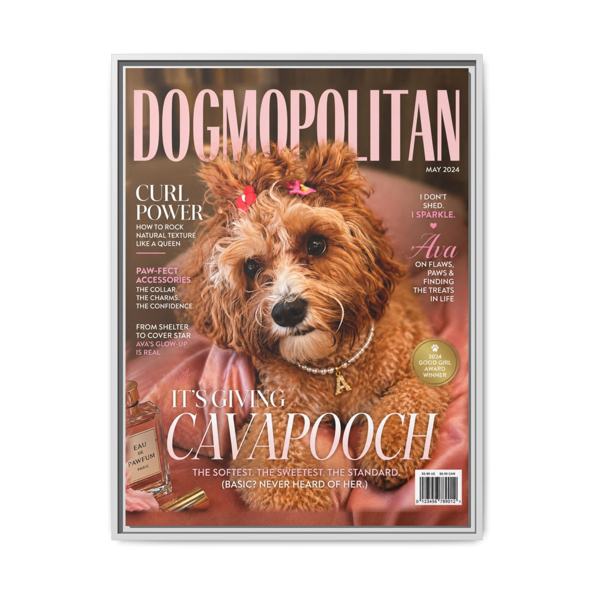 Dogmopolitan Custom Pet Framed Canvas