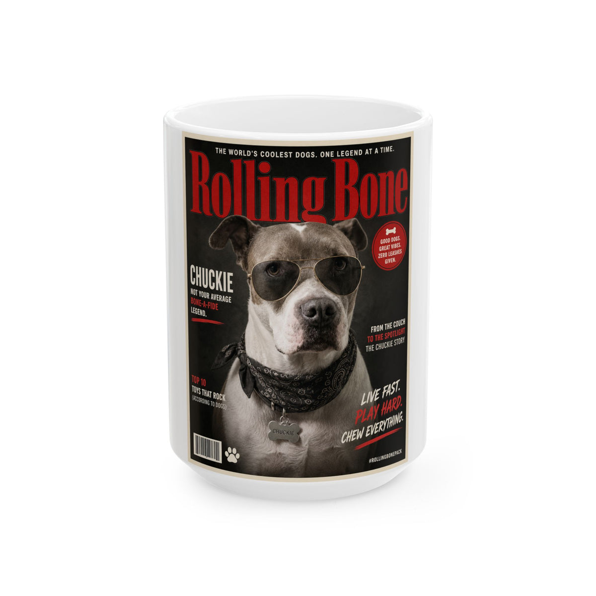 Rolling Bone Magazine Custom Pet Mug