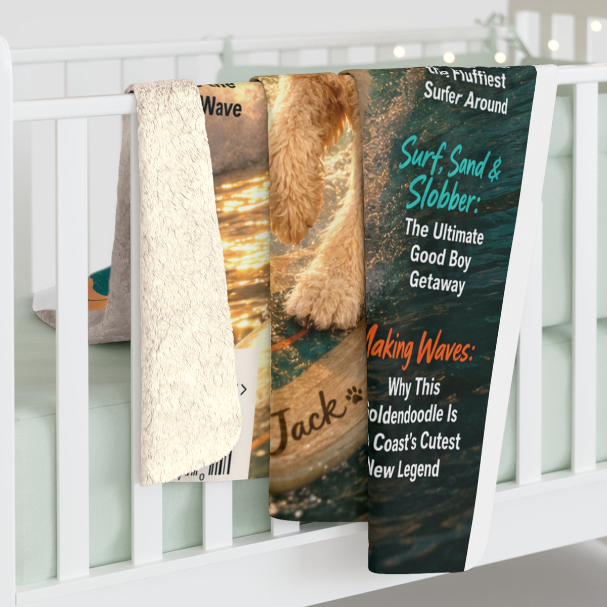 Wave & Wag Custom Pet Sherpa Blanket