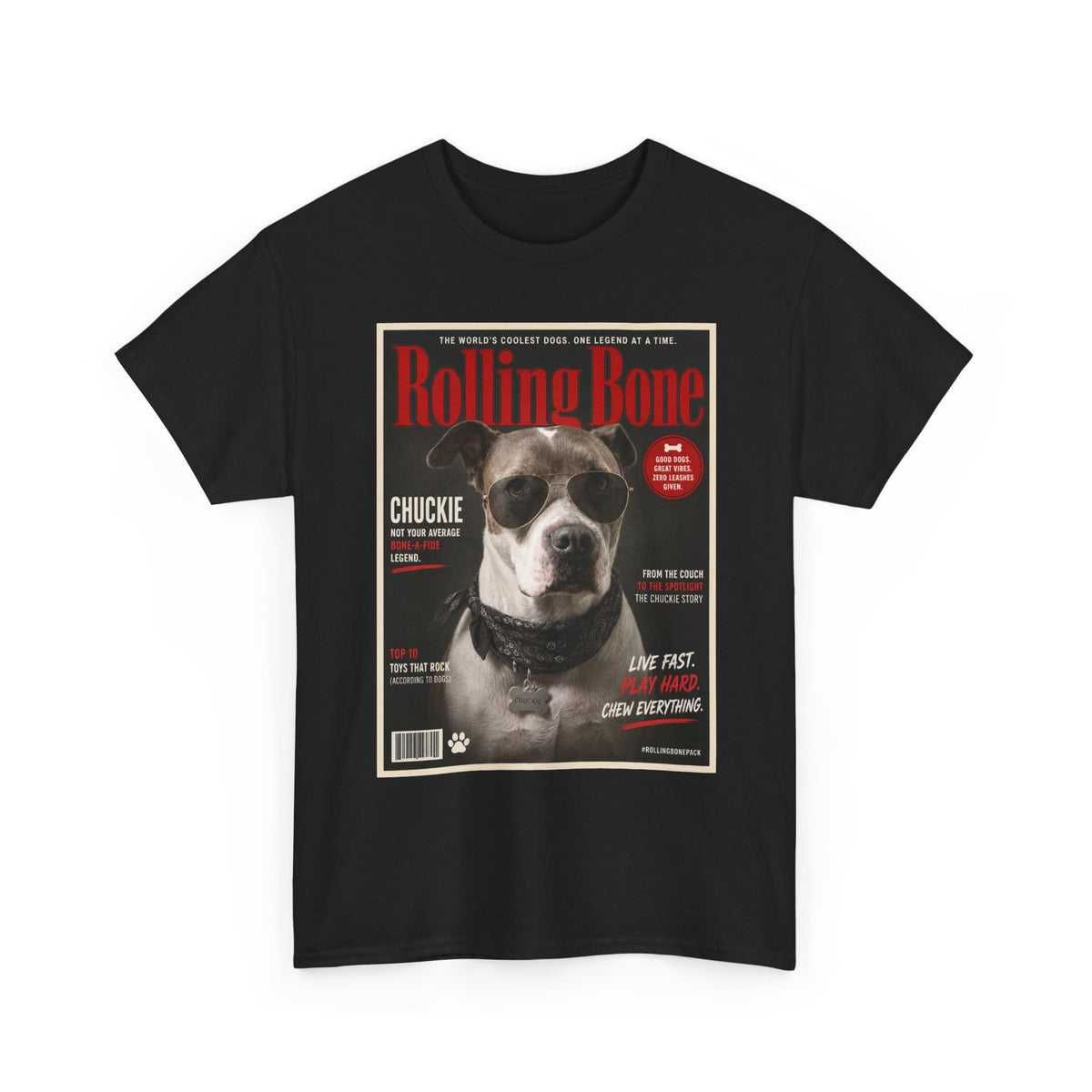 Rolling Bone Magazine Custom Pet Tee