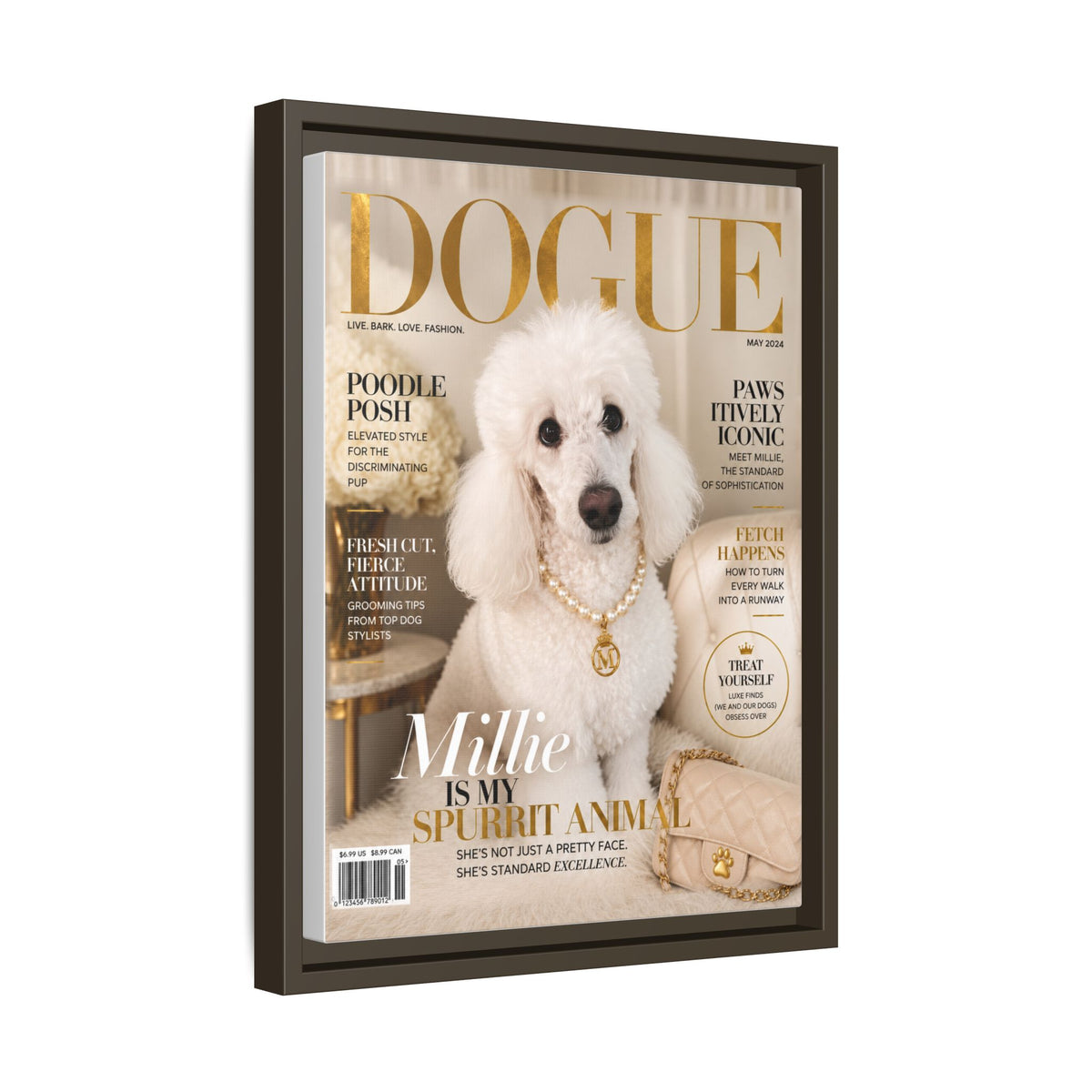 Dogue Custom Pet Framed Canvas