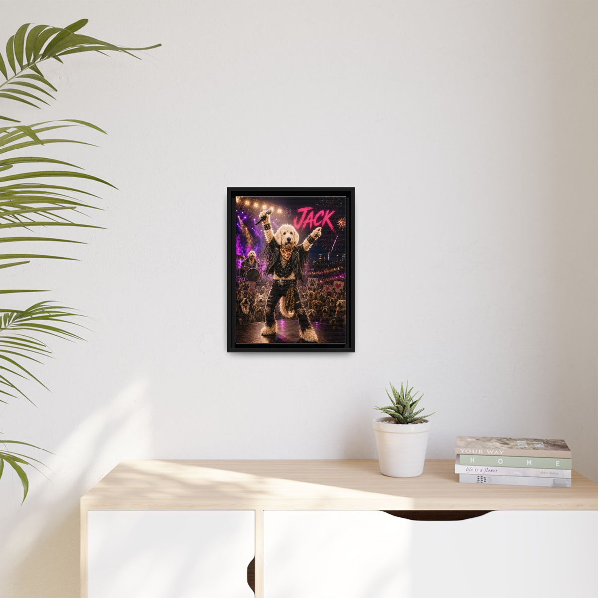 Rockstar Custom Pet Framed Canvas