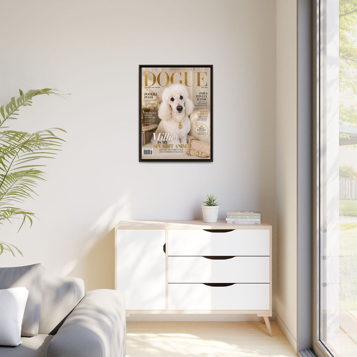 Dogue Custom Pet Framed Canvas