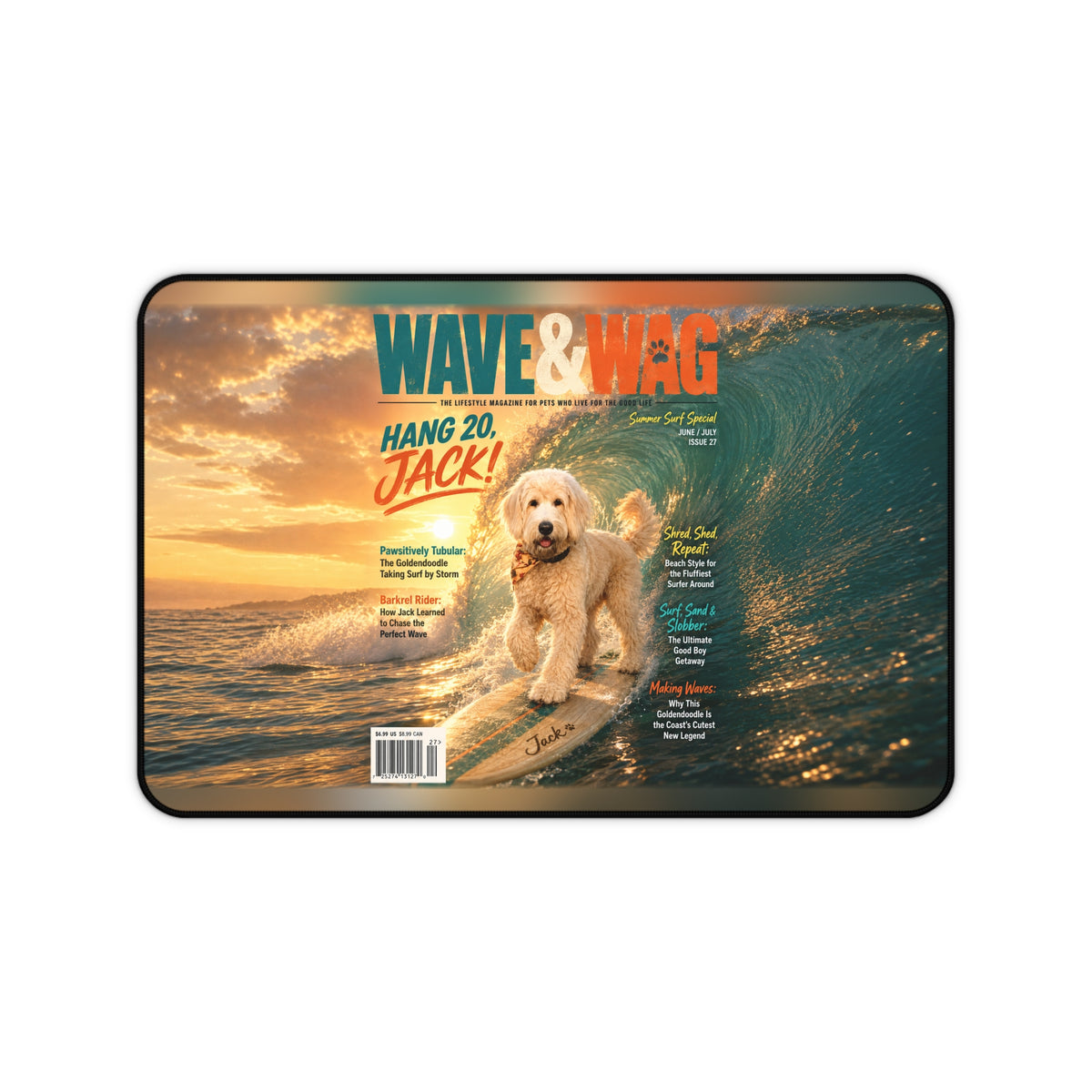 Wave & Wag Custom Pet Desk Mat