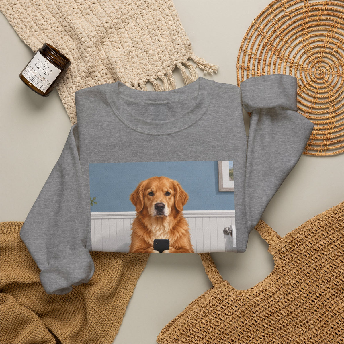 Sit & Scroll Custom Pet Crewneck