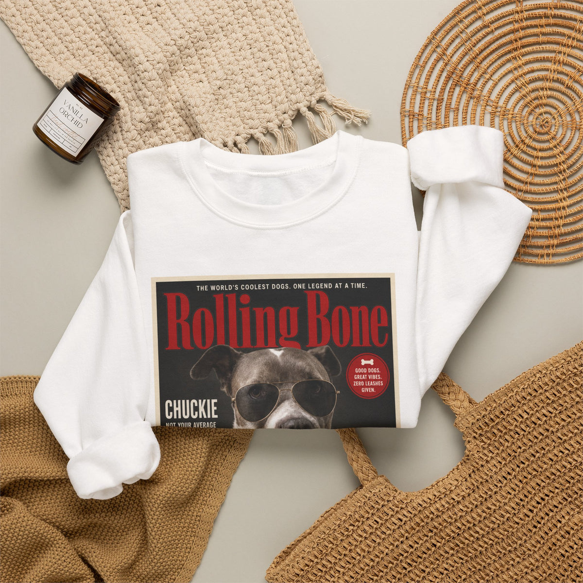 Rolling Bone Magazine Custom Pet Crewneck