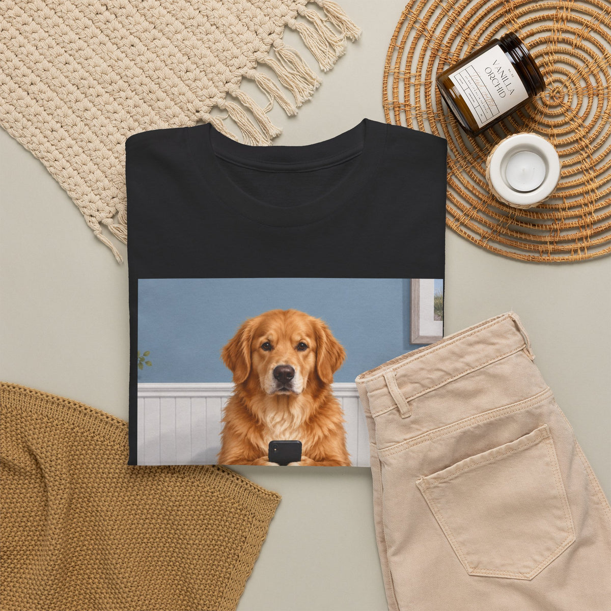 Sit & Scroll Custom Pet Tee