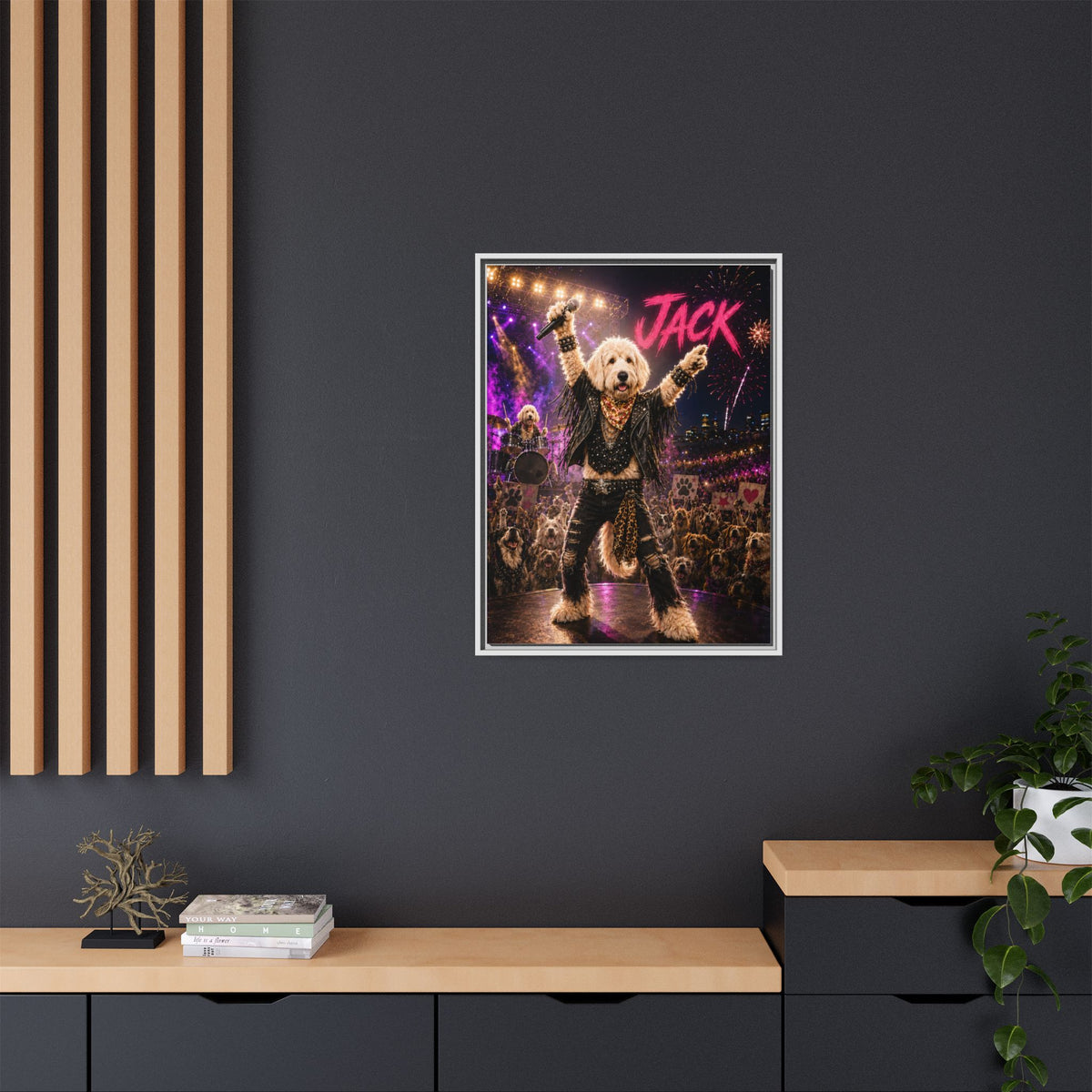 Rockstar Custom Pet Framed Canvas