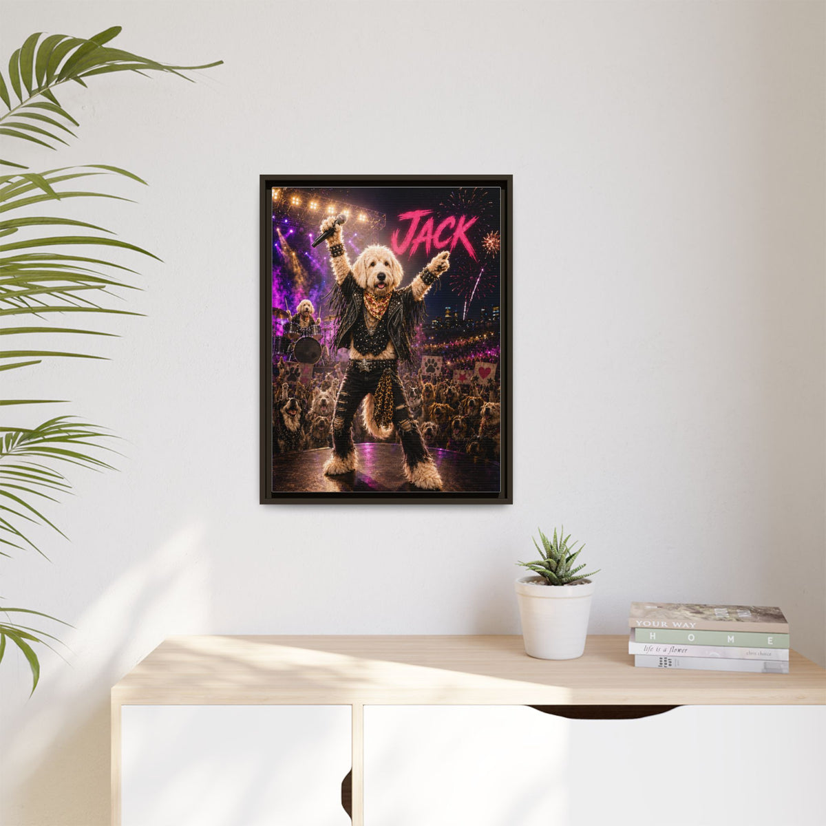 Rockstar Custom Pet Framed Canvas