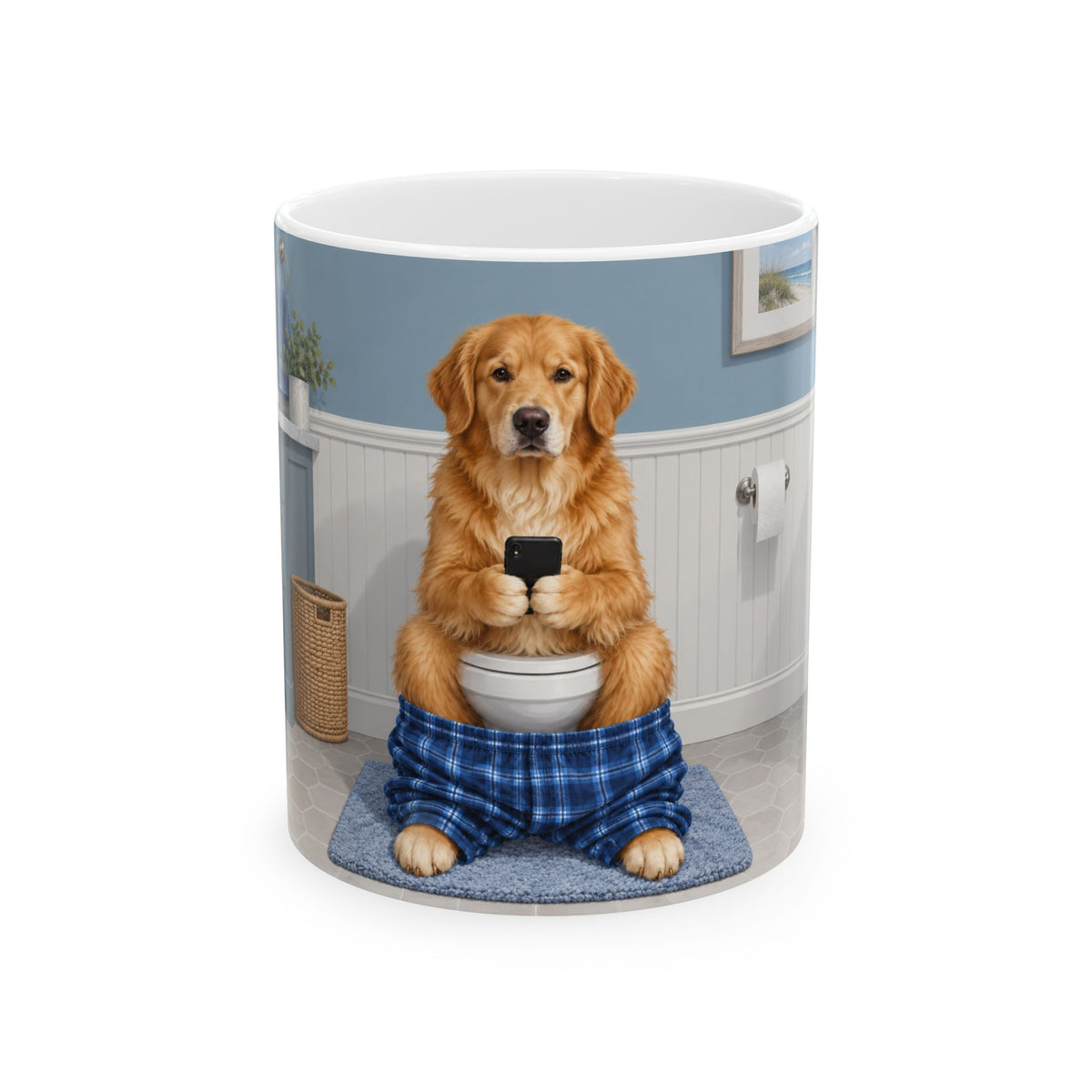 Sit & Scroll Custom Pet Mug