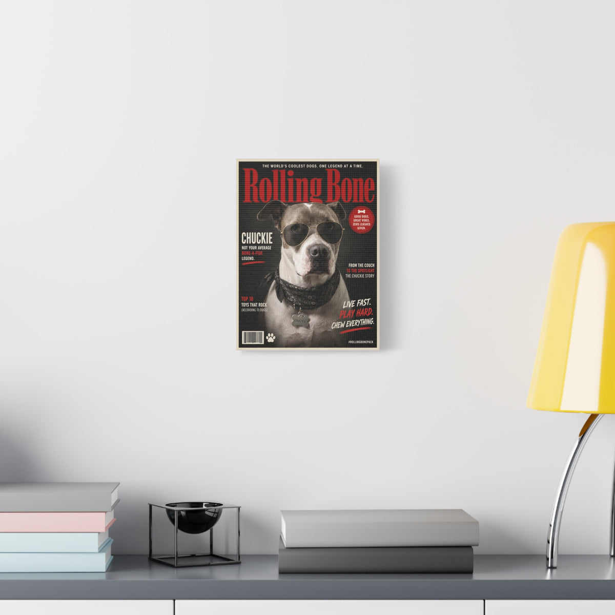 Rolling Bone Magazine Custom Pet Canvas