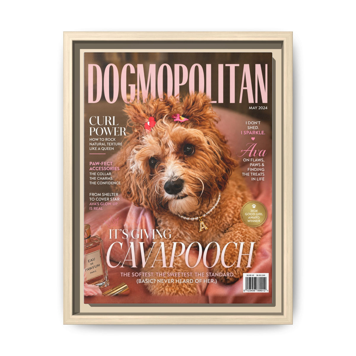 Dogmopolitan Custom Pet Framed Canvas