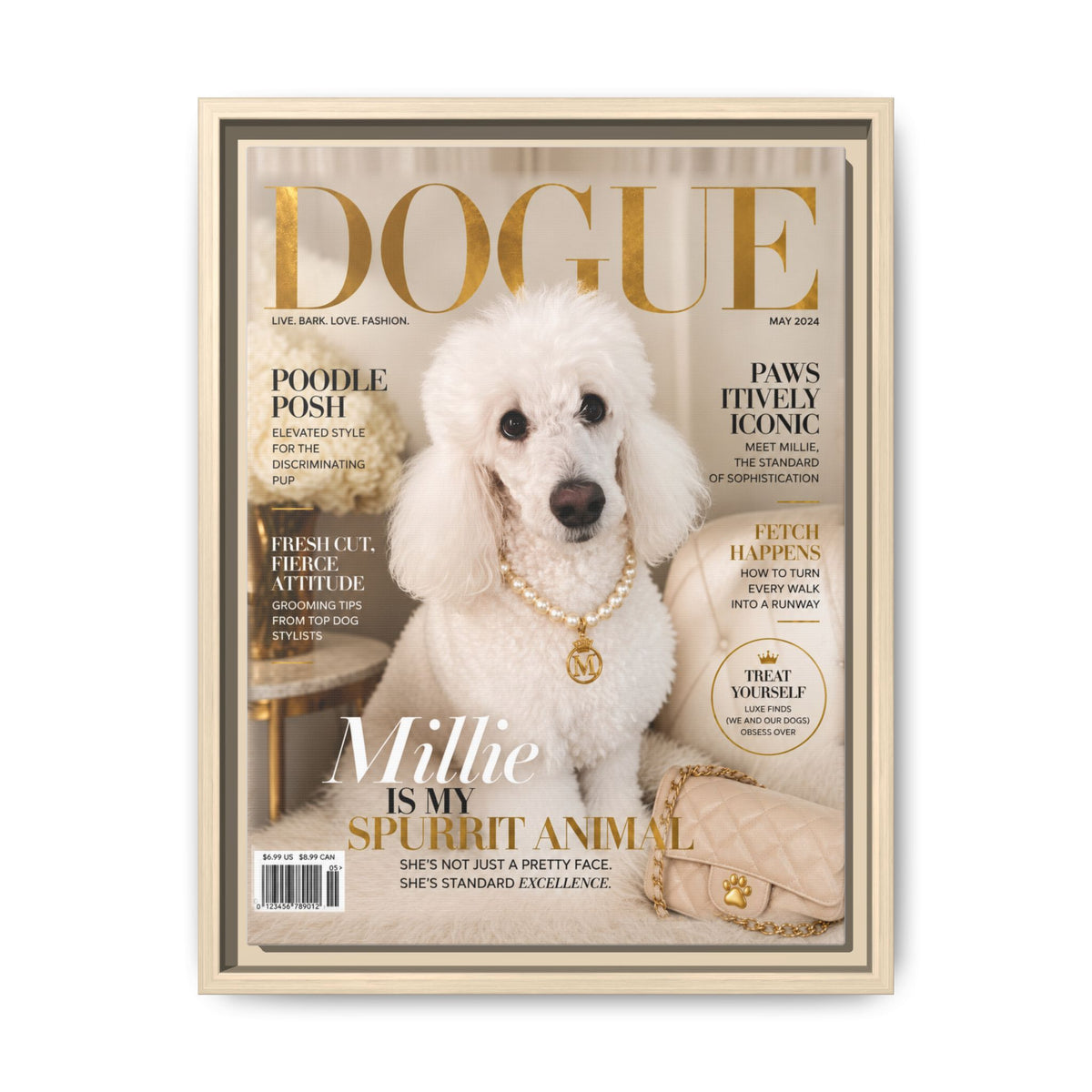 Dogue Custom Pet Framed Canvas