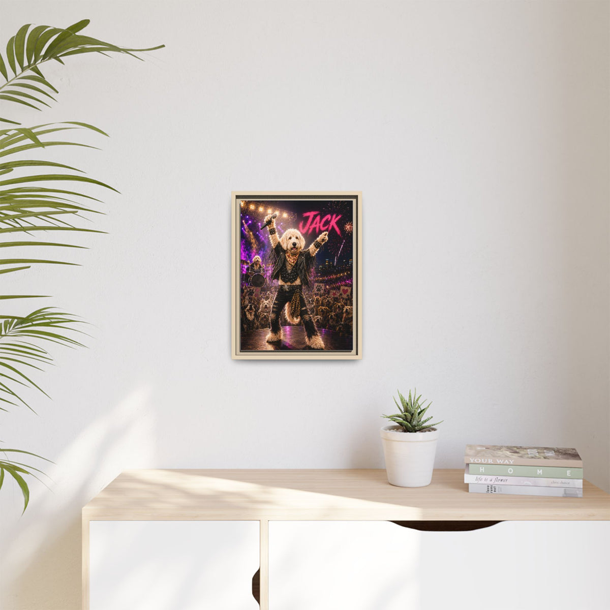 Rockstar Custom Pet Framed Canvas