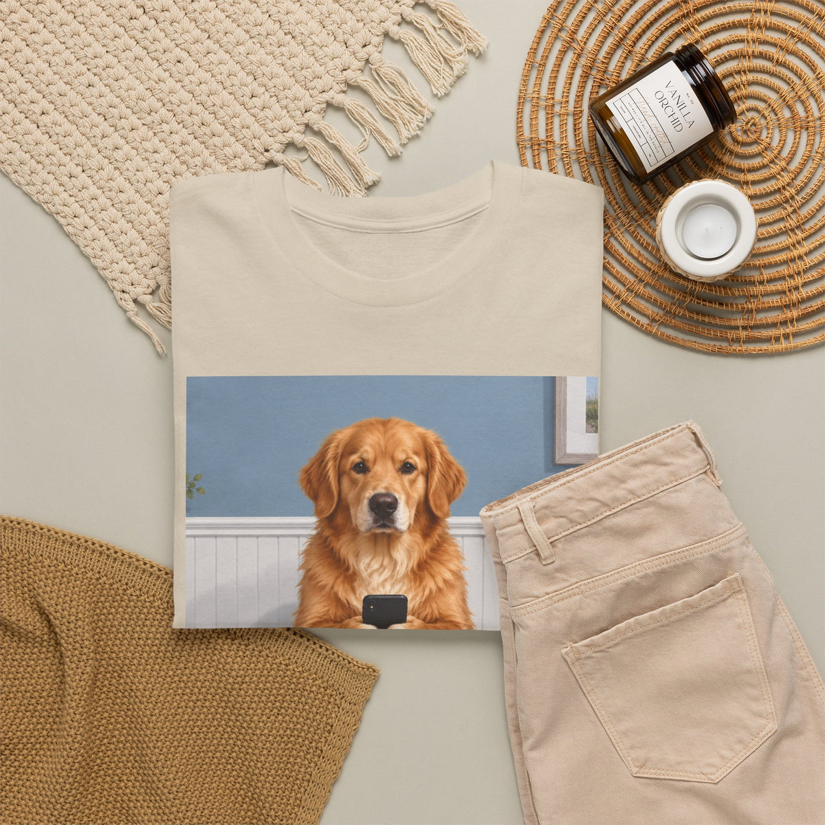 Sit & Scroll Custom Pet Tee