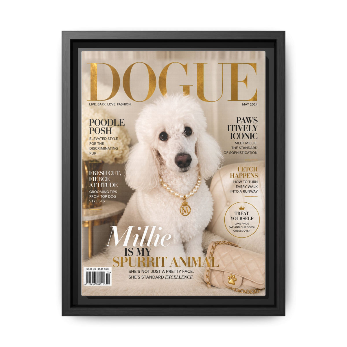 Dogue Custom Pet Framed Canvas