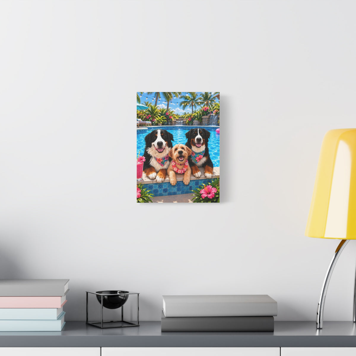 Pool Pawty Custom Pet Canvas