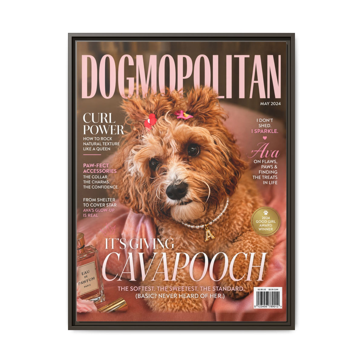 Dogmopolitan Custom Pet Framed Canvas