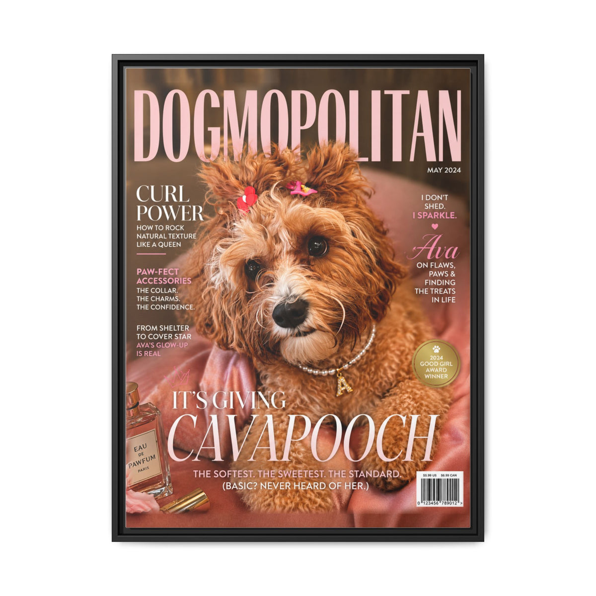 Dogmopolitan Custom Pet Framed Canvas