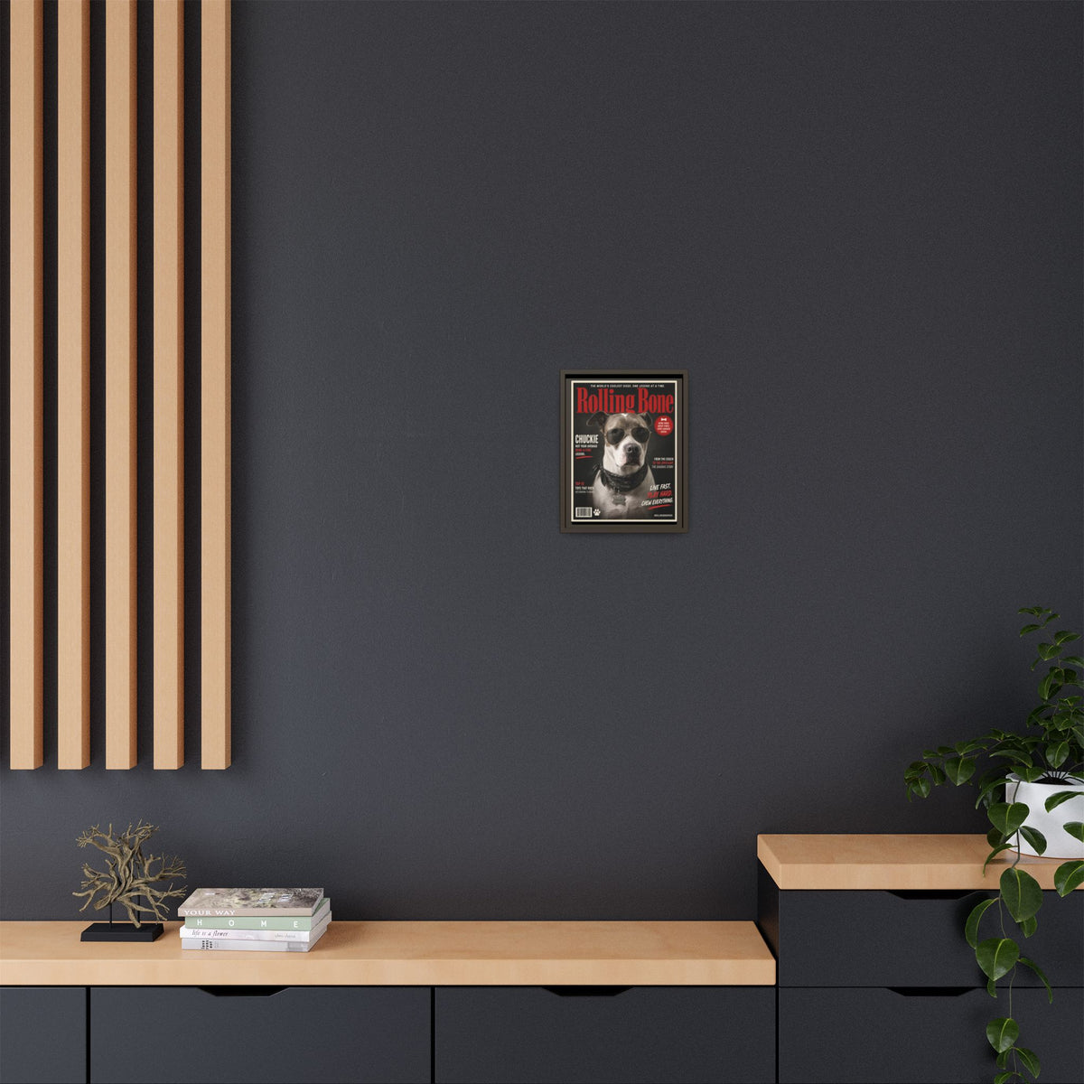 Rolling Bone Magazine Custom Pet Framed Canvas