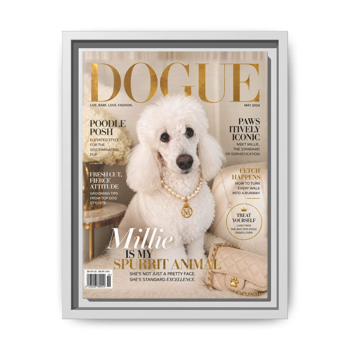 Dogue Custom Pet Framed Canvas