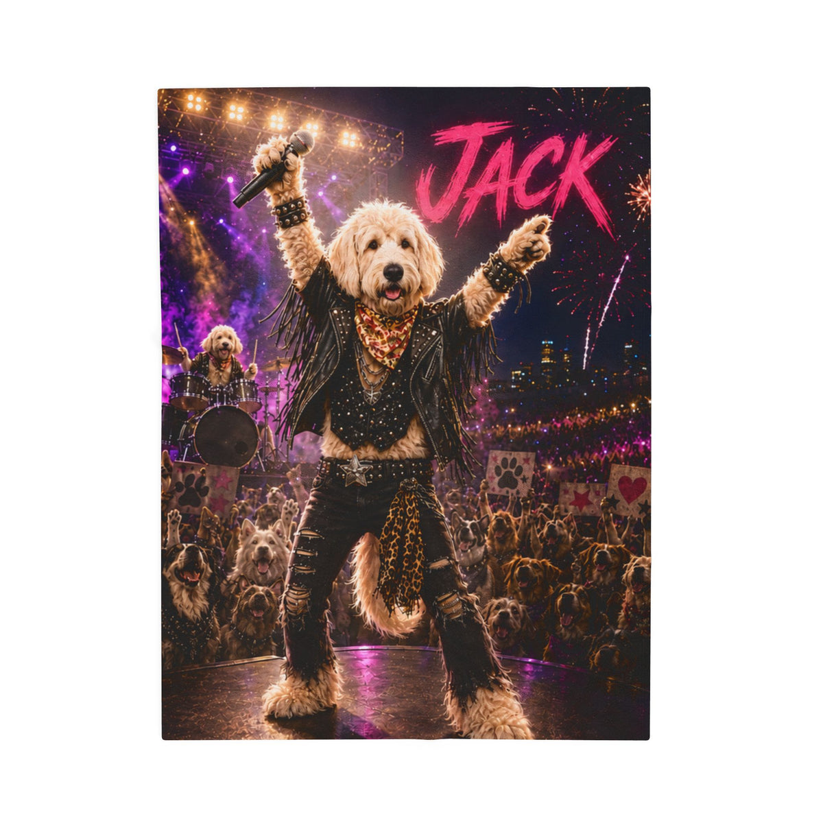 Rockstar Custom Pet Blanket
