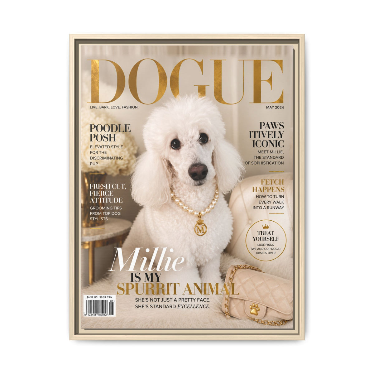 Dogue Custom Pet Framed Canvas