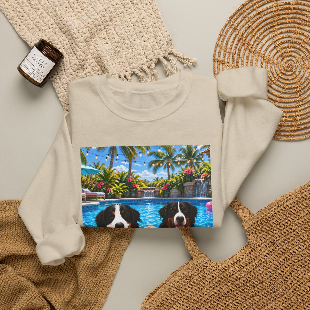 Pool Pawty Custom Pet Crewneck