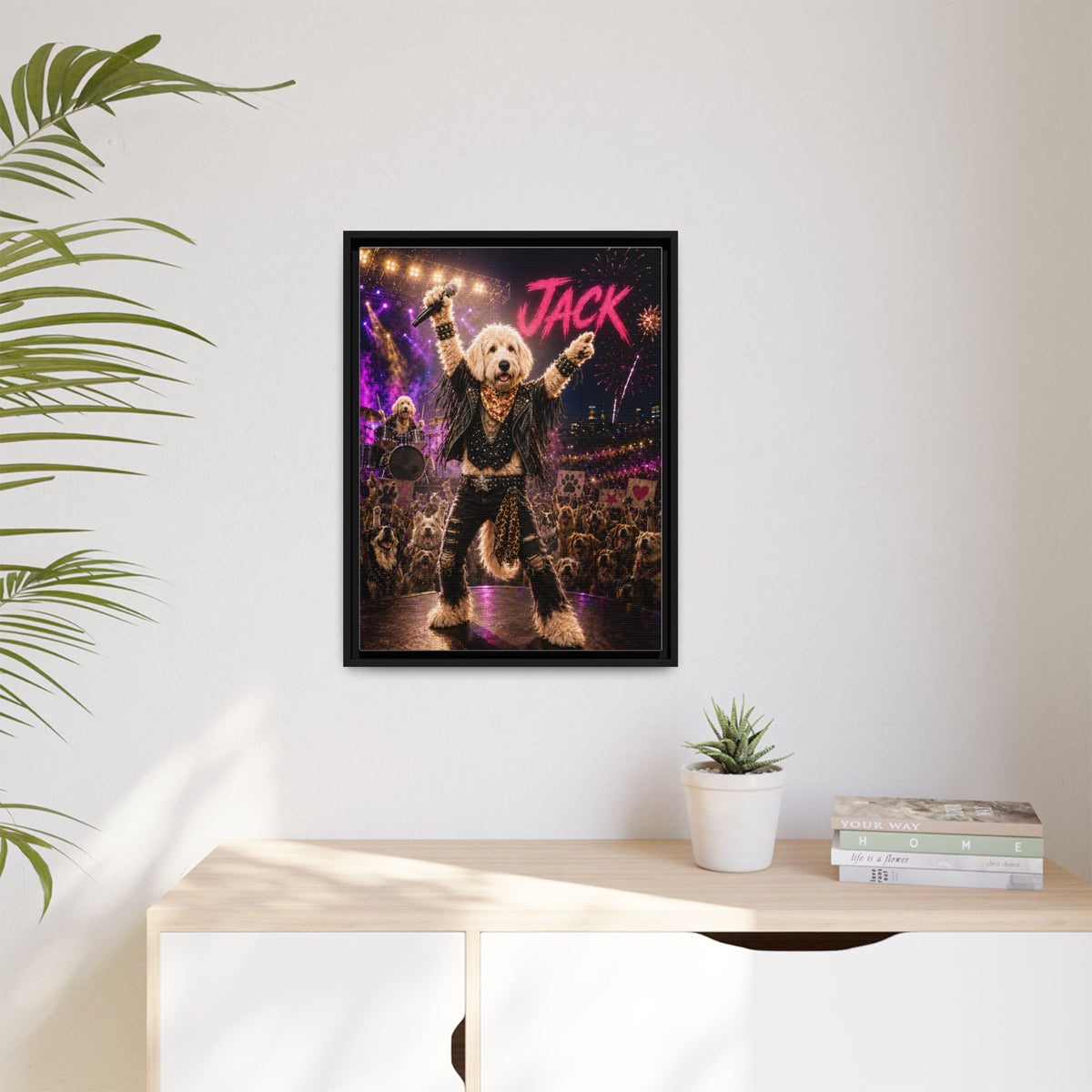 Rockstar Custom Pet Framed Canvas