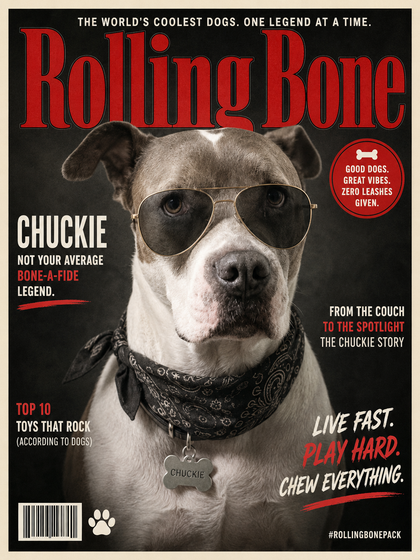 The finished Rolling Bone Magazine artwork