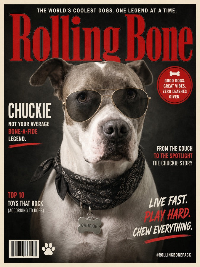 The finished Rolling Bone Magazine artwork of Chuckie